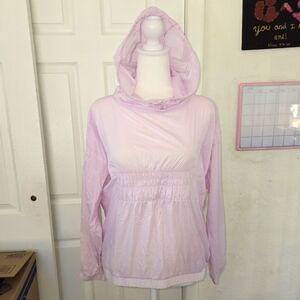 Athleta Dispatch Anorak Windbreaker Hooded Jacket Bright Purple Size XXS